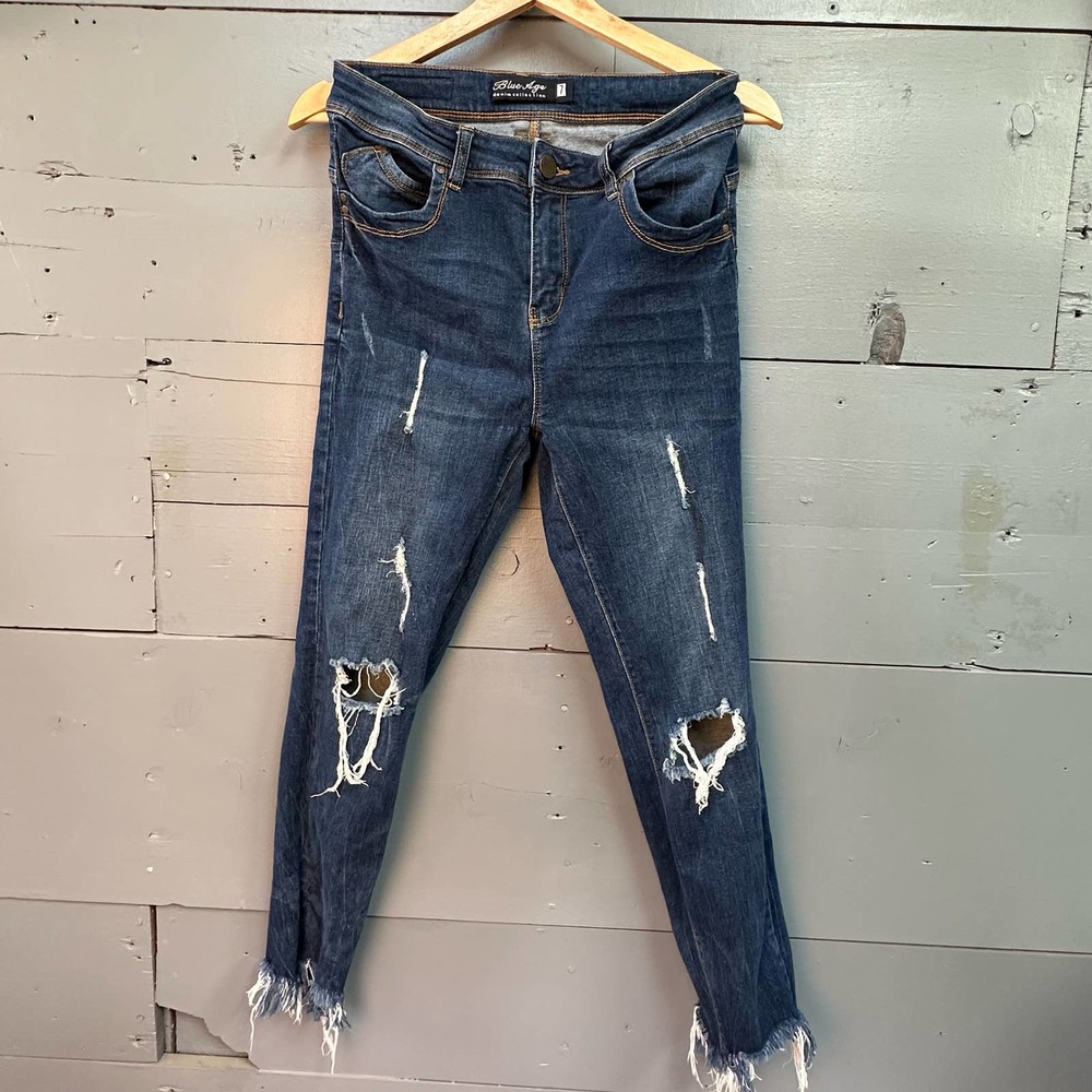 Blue Age Distressed Jeans